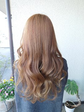 ウィズ(WITH) ハイトーンベージュのシャイニーロング