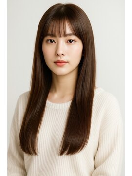 六本松航空 柔らかい美髪ストレート