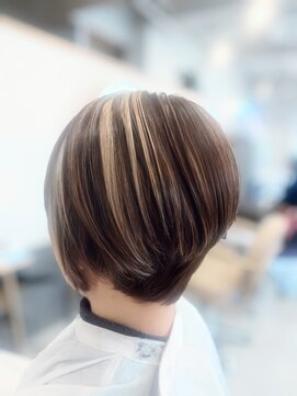 イリエヘア 川口(irier hair) ショートボブ極みハイライト