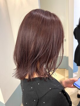 ローネス ギンザ(LONESS ginza) 長めボブレイヤーまろやかブラウン秋カラー秋ヘア髪質改善銀座