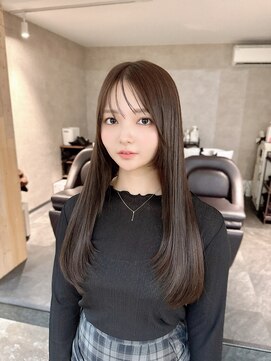 フィーカ(fiica) 髪質改善 グレージュ透明感+艶カラー