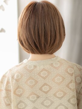 カバーヘア ブリス 上尾西口店(COVER HAIR bliss) へーセルブラウンアッシュ顔周りレイヤー丸みボブY上尾20代30代