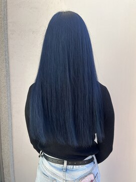 アジールヘア 北千住駅西口店(agir hair) イルミナカラーブルーブラックカラーkitasenju