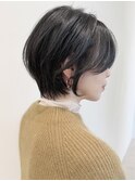 say.ショートボブひし形ショートホワイトシルバーハイライト