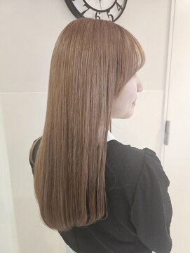 アッシュ 二俣川南口店(Ash) ◆シアーベージュ/ストレートロング/髪質改善カラー