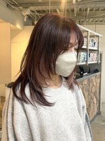 ファンド 千葉(fand)&nbsp;インナーカラー/ピンクベージュ/レイヤーカット