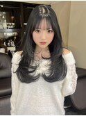 透明感カラー/ワンホンヘア/韓国ヘア/顔まわり/大阪/梅田