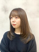 エルフレームバイワンラヴェスト(L'FLAME by one Lovest)&nbsp;レイヤーカット/オリーブカラー/長野駅前L'FLAME