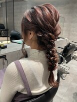 シーク センター南店(seek)&nbsp;360度可愛い＊編みおろし×ピンクベージュ