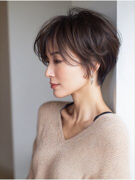 アンソリット ボーテ(INSOLITE BEAUTE) 大人ショートハイライト白髪ぼかし30代40代50代60代広尾/恵比寿