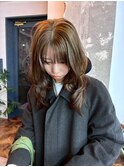 マロンベージュ/ココアベージュ/小顔/前髪カット/レイヤーカット