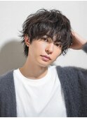 リバースセンターパート/ニュアンスパーマ/ダウンバング/北柏