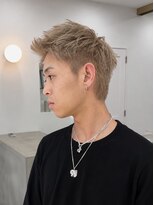 スヴニール(souvenir)&nbsp;スパイキーショート　メンズブリーチ　メンズダブルカラー
