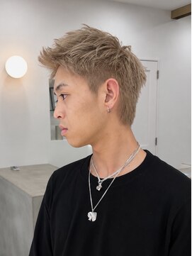 スヴニール(souvenir) スパイキーショート メンズブリーチ メンズダブルカラー