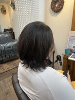アジュガヘア(ajuga hair)&nbsp;デジタルパーマ　縮毛矯正　デザインカット