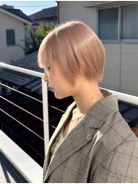 アフターニュース 新潟(afternews)&nbsp;ボブ/ミルクティーベージュカラー/ブリーチ/ダブルカラー/新潟