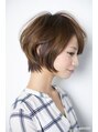 ガーデン(GARDEN) 耳だし前下がりショート。丸顔の方にフィーットします。