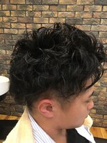 シンズバーバー(SIN'S BARBER)&nbsp;ツーブロ　スパイラルパーマ