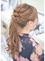 リサ 恵比寿(risa.)&nbsp;ねじり編みルーズポニー☆