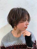 ロンド ストラーダ 心斎橋(Lond strada)&nbsp;大きめピアスが可愛いショートボブ