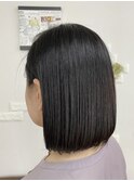 【Aizu 蒲原】肩スレ黒髪前下がりボブ