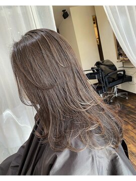 ファンド 千葉(fand) 斜めバング/グレージュカラー/デザインカラー/シルキーベージュ