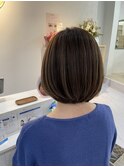 白髪ぼかしハイライト×品のあるボブ 【ROPE横須賀中央】