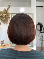 シークレットベースエヌ(Secret Base N)&nbsp;20代30代40代大人かわいいラウンドボブ　まとまる髪　ツヤ髪美髪