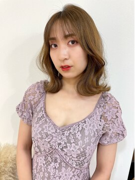 イオエ(ioe) 黒髪/ボブルフ/ネビージュ/小顔/ワンレン/髪質改善/グレージュ