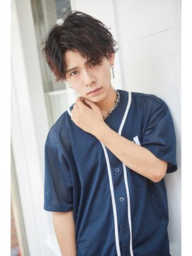 クレスト 近江八幡店(CREST) マッシュツーブロックメンズパーママッシュウルフメンズカット