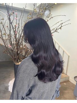 アクアオモテサンドウ(ACQUA omotesando) ☆韓国風ツヤ髪透明感カラーラベンダーカラー暗髪ヴァイオレット