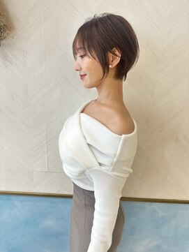 ロンド ストラーダ 心斎橋(Lond strada) ショート×ハイライト白髪ぼかし×シルキーベージュ[心斎橋]