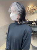 ダブルカラー/インナーカラー/ケアブリーチ/グレージュ/髪質改善