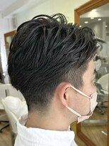 ヘッズ 本八幡店(HEADS)&nbsp;MEN'S HAIR  センターパート　ツイストスパイラル　コンマヘア