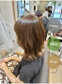 〈Lilly勝田台 佐藤愛〉アディクシーカラー カーキベージュ