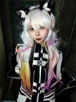 アリー(ally) ウィッグウルフカットロングウルフコスプレウルフコスプレイヤー
