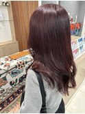 ブリーチなしWカラー ボルドーカラー