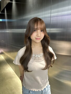 ペレ 栄店(PELE) ホワイトグレージュ/デジタルパーマ/チェリーブラウン/栄