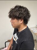 マッシュウルフ波巻きツイストスパイラルパーマ