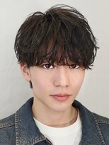 オーシャントーキョー 仙台(OCEAN TOKYO)&nbsp;ワンカール黒髪パーマショートマッシュ刈り上げツーブロック