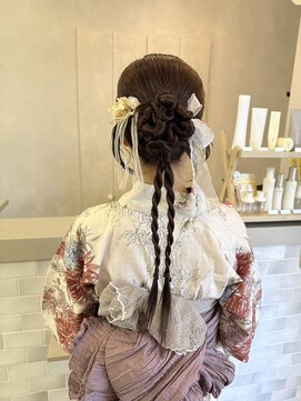 ジュエ ヘアー デザイン(Jue hair design) 浴衣カチモリヘア/ヘアセット/カチモリヘアセット/20代/知立