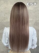 エスト 大阪梅田(EST) レミー100%高級人毛/53cm☆シールエクステ60枚+ブリーチカラー