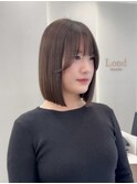 ◯ オリーブグレー/韓国/レイヤーカット/髪質改善/縮毛矯正/札幌