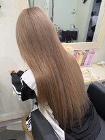 ラピス 池袋(Lapis)&nbsp;【エクステ付けたままカラー】ミルクティーベージュ☆