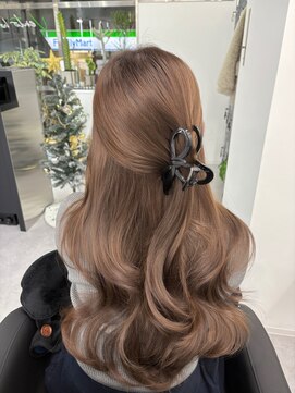 ブリーチなしで作るベージュ×バタフライレイヤー♪10代20代30代