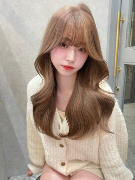 ロンドウル 熊本(Lond ulu) ●韓国へア/ブリーチなし/顔周りカット／ダブルカラー/レイヤー/