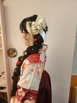 美容室イーナ(e na) はかまの着付けとセット