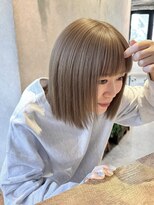 ディッセンバー 伊勢崎(December) レイヤーカット/グレージュ/レイヤーボブ/ミルクティーベージュ