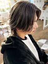 ユイマァルスロウ 岡山(YUIMARLSLOW) 岡山メンズサロン20代30代40代ニュアンスウルフハイライト