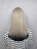 アン(Hair make un)&nbsp;エンドカラー/ミルクティー/デザインカラー/ハイトーン